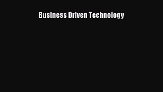 EBOOKONLINE Business Driven Technology FREEBOOOKONLINE
