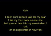 Englishman in New York / Cris Cab / Lyrics Video