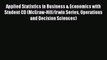 FREEPDF Applied Statistics in Business & Economics with Student CD (McGraw-Hill/Irwin Series