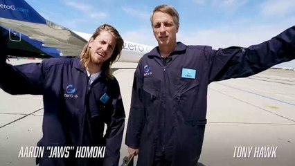 Трюки на скейтборде при нулевой гравитации