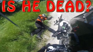 Terrible Motovlogger Crash Motorcycle Crash its just a prank bro