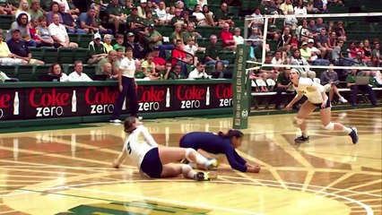 CSU volleyball vs UC Davis highlights - Aug. 29, 2015
