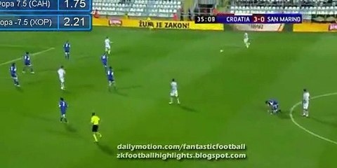 Mario Mandžukić 2nd Goal - Croatia 4-0 San Marino 04.06.2016