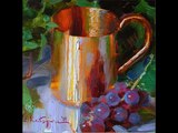 Have A Cup Of Tea! Teacup Flowers Fruit! Still Life Oil Paintings! Lemon Orange Cherry