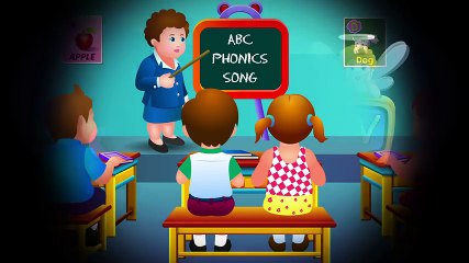 Phonics Song with TWO Words - A For Apple - ABC Alphabet Songs with Sounds for Children