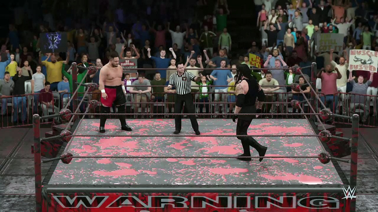 WWE 2K16 samoa joe v undertaker