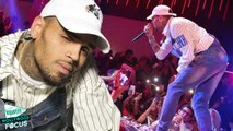 Chris Brown Head Stomps Fan at Concert