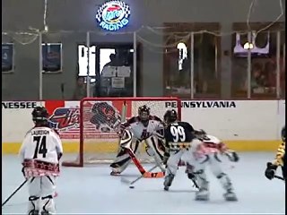 Awesome 11 year old Ice hockey player killing it in  INLINE  Hockey. State Wars 97A Ga highlights.