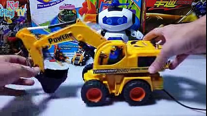 Ô Tô Cần Cẩu Điều Khiển Từ Xa, Excavator Toy Truck Videos for Children