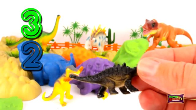 best Play Doh Surprise Dinosaur Eggs Toy Reveal T Rex Stegasaurus playdoh Surprise Eggs