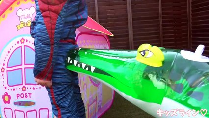 Spiderman VS Crocodile SuperHeroes Kids Spiderman Kids