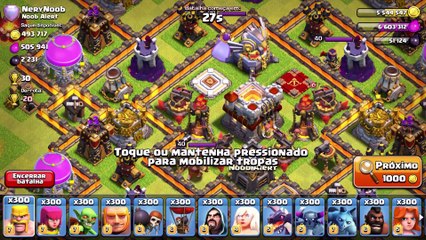 300 Lançadores - Versão de Desenvolvedor do Clash of Clans