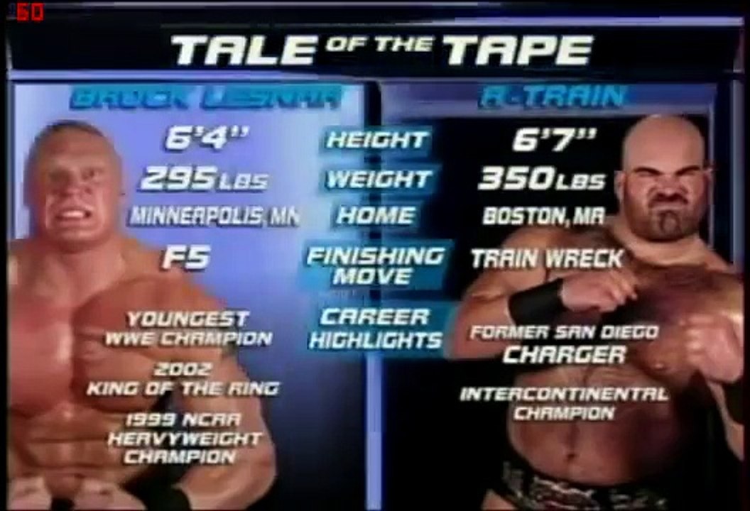 Brock Lesnar Vs A Train 2003