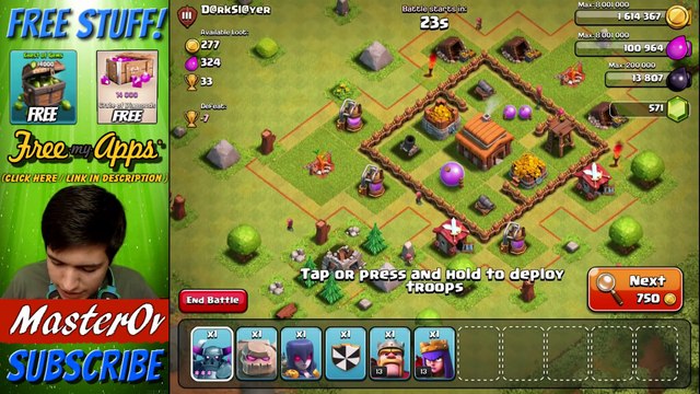 Clash Of Clans Trolling In Bronze 3 - 1 Troops Vs A Base! Clash Of Clans Comedy Raids!
