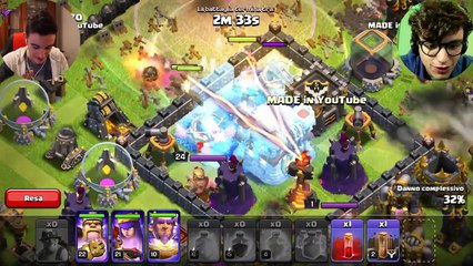 ATTACCO CON 48 MINATORI CONTRO FEDERONZO - Clash of Clans