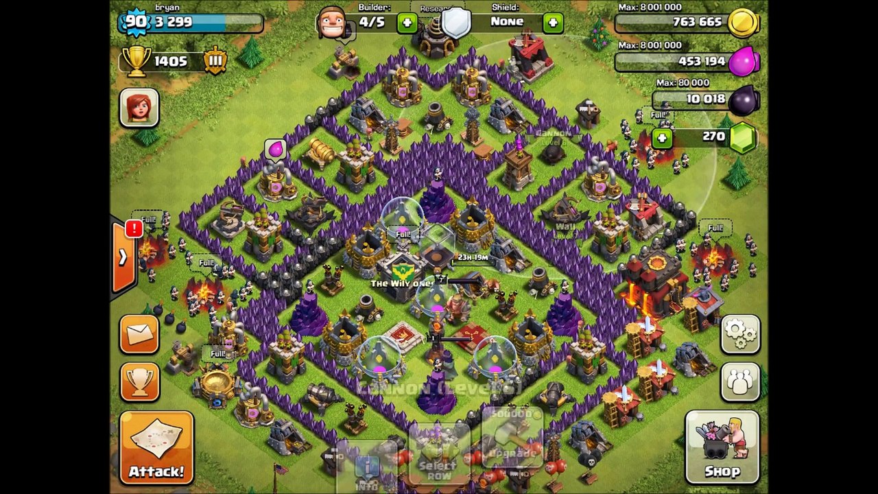 Clash of Clans - 67 Wizards Attack + Level 5 Rage Spells!