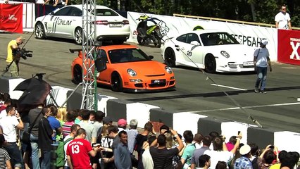 Porsche 9ff GT3 RS vs 911 Turbo Protomotive 1200 vs GT-R AMS Alpha 12