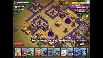 Clash of Clans - 300 Dragons! (Slightly Overpowered)
