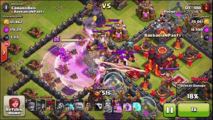 Clash of Clans   TOP OR BOTTOM   Top Player Attacks TH 5 in Clan War