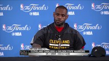 LeBron James on Warriors Bench  Cavaliers vs Warriors - Game 2 Preview  June 3, 2016  NBA Finals