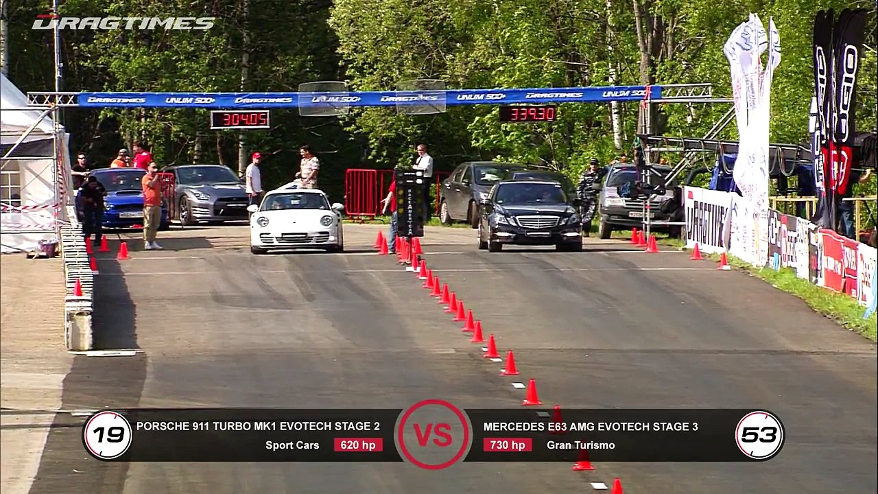 Mercedes E63 AMG (W212) Evotech vs BMW X6M X5M vs Porsche 911 Turbo