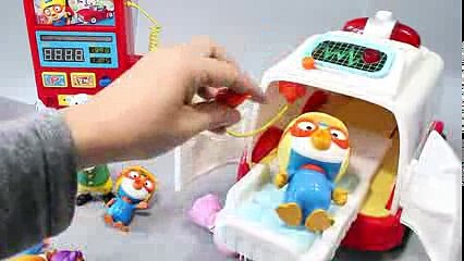 뽀로로 말하는 병원놀이차 구급차와 피규어 병원놀이 장난감 Pororo Toys мультфильмы про машинки Игрушки