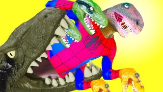 Spiderman Vs T Rex Dinosaur Vs Joker - Dino ATTACK! Fun Superhero Movie in Real Life (720p_30fps_H264-192kbit_AAC)