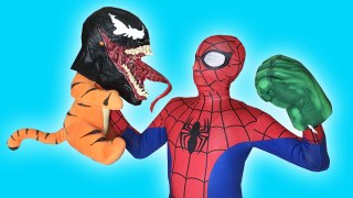 Spiderman Vs Venom Vs Tigger - Spiderman Dreams In Real Life _ Superheroes Movie (1080p_50fps_H264-128kbit_AAC)