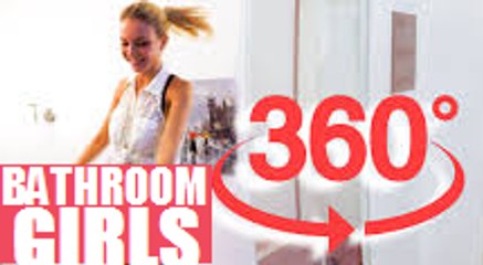 360 video VR Girl Natasha In The Bathroom (video girl) 2016