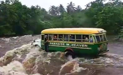 Tragedy Strikes Paradise When Bus Tries To Cross Raging Flood
