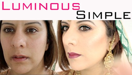 Simple Luminous Golden MakeUp Tutorial Feat- Radiance Veil Illamasqua Cosmetics