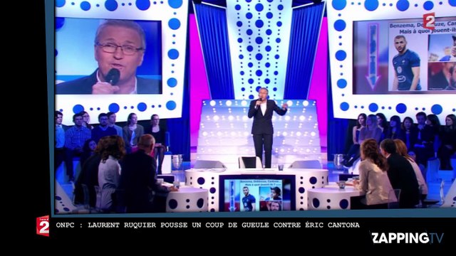 ONPC : Laurent Ruquier pousse un coup de gueule contre Éric Cantona après ses propos sur Didier Deschamps (Vidéo)