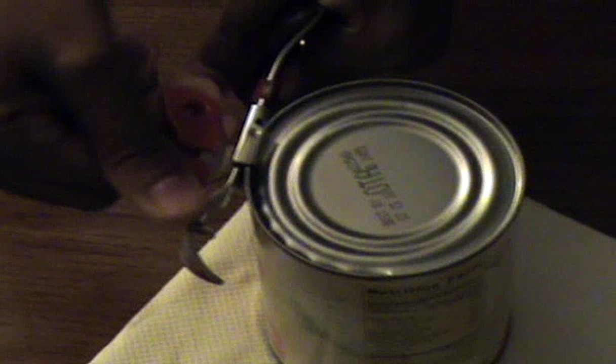 How to Open a can using can opener video Dailymotion
