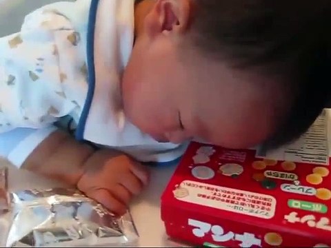 Cute Baby Fighting Sleep - Funny Dogs and Babies - Cute Dogs And Adorable Babies