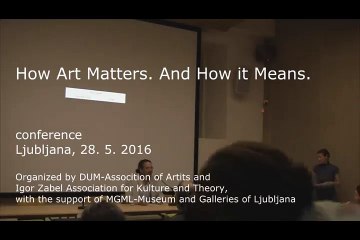 part2: How Art Matters. And How It Means. : Robert Pfaller