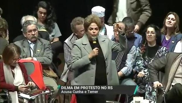 Dilma participa de ato contra impeachment e volta a criticar o governo Temer
