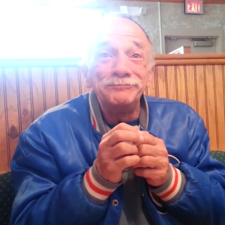 Heartwarming moment a man finds out he is going to be a grandfather.