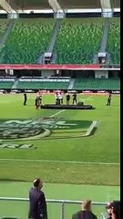 05/06/16 - Samantha Jade - Always (Rehearsal) - Rabbitohs VS Titans - NIB Stadium - Perth