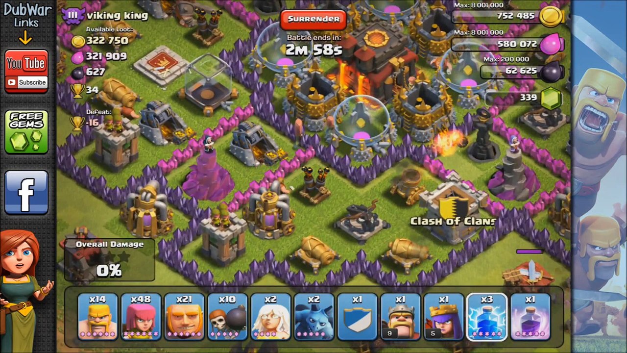 Clash of Clans - [Giant Healer] - Army Attack Strategy