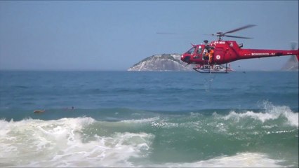 BRESIL RIO MER DECHAINEE SUR IPANEMA