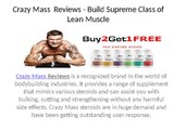 Crazy Mass  Reviews  -  Enhanced The Protein Level With In The Body