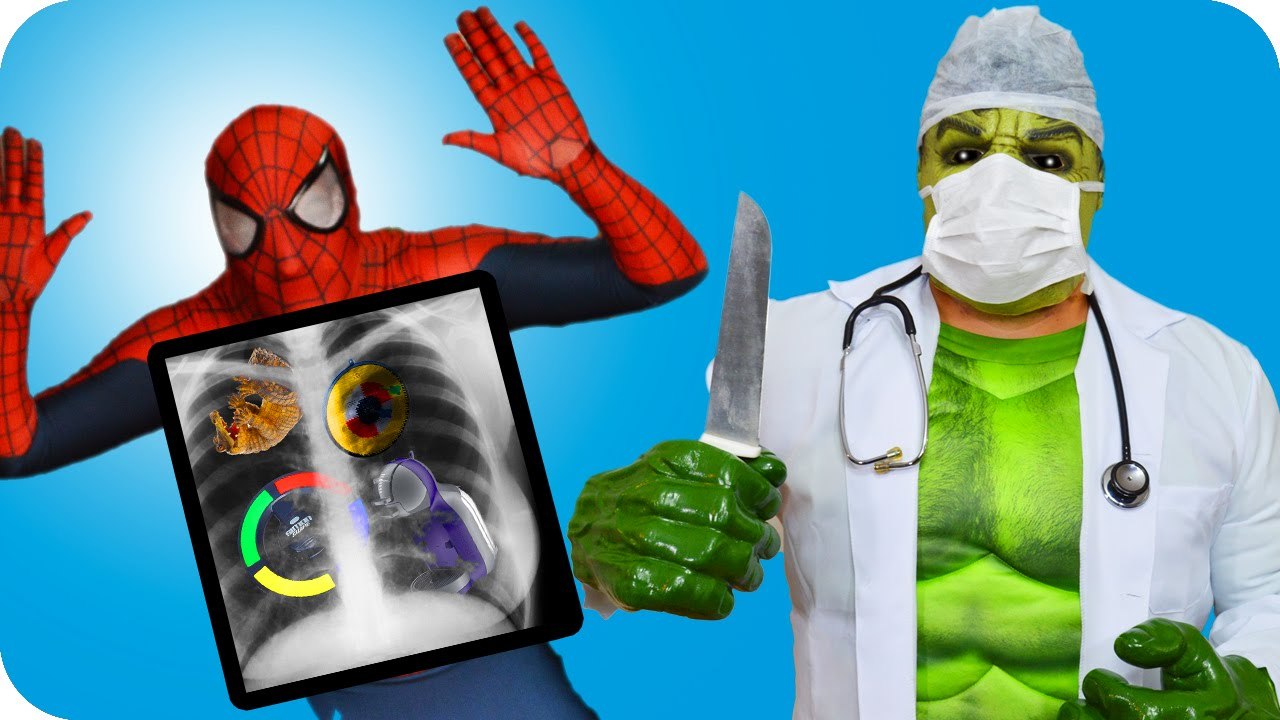 Spiderman vs Doctor Hulk vs Joker Surgery w_ Frozen Elsa - Fun Superheroes Movie in real Life IRL