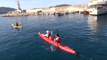 Antalya Meis'ten Kaş'a Barış ve Dostluğa Kulaç Attılar