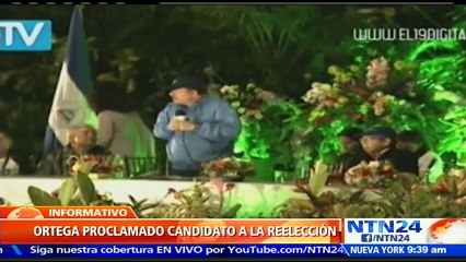 Daniel Ortega tras proclamación como candidato a reelección: El compromiso es con las familias nicaragüenses