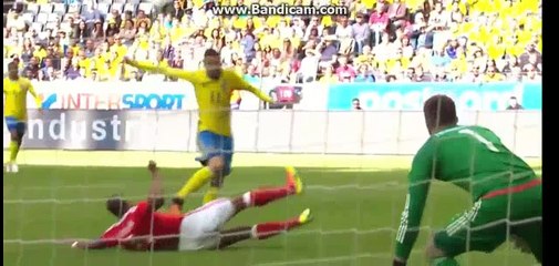 Marcus Berg super Power Shoot - Sweden 0-0 Wales -05-06-2016