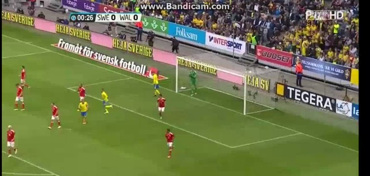 Emil Forsberg Goal- Sweden 1-0 Wales -05-06-2016
