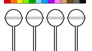 Learn Colors for Kids and Color Popsicles Ice Cream Coloring Pages