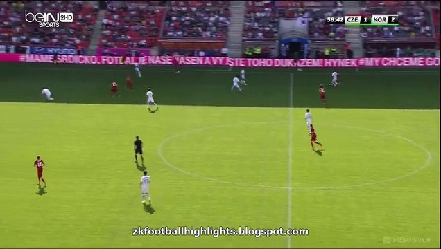 RED CARD Theodor Gebre Selassie HD - Czech Republic 1-2 South Korea 05.06.2016 HD