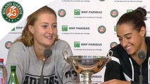 Roland-Garros 2016 - Conférence de presse: Mladenovic/Garcia / Finale