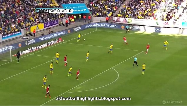 Sweden 1-0 Wales Goal Zlatan Ibrahimovic Assist HD - 05.06.2016 HD
